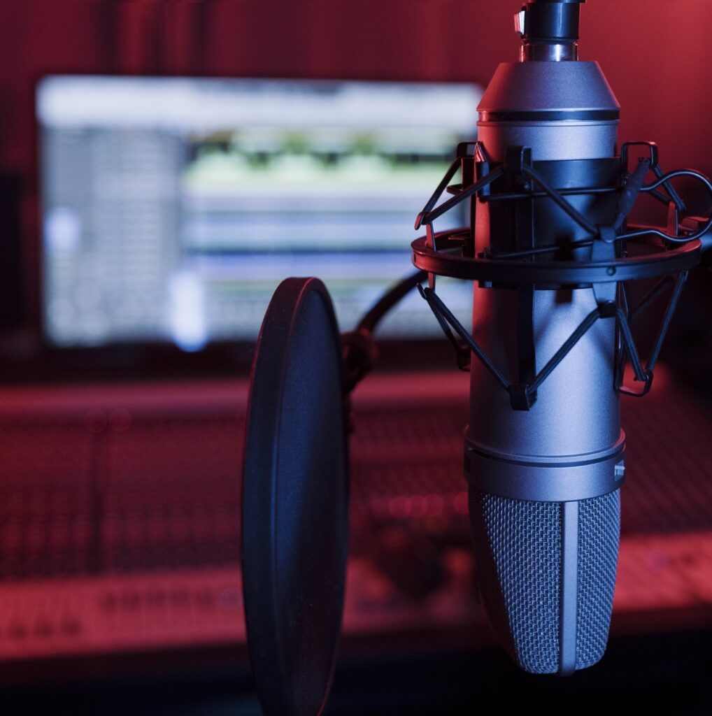 close-up-microphone-pop-filter